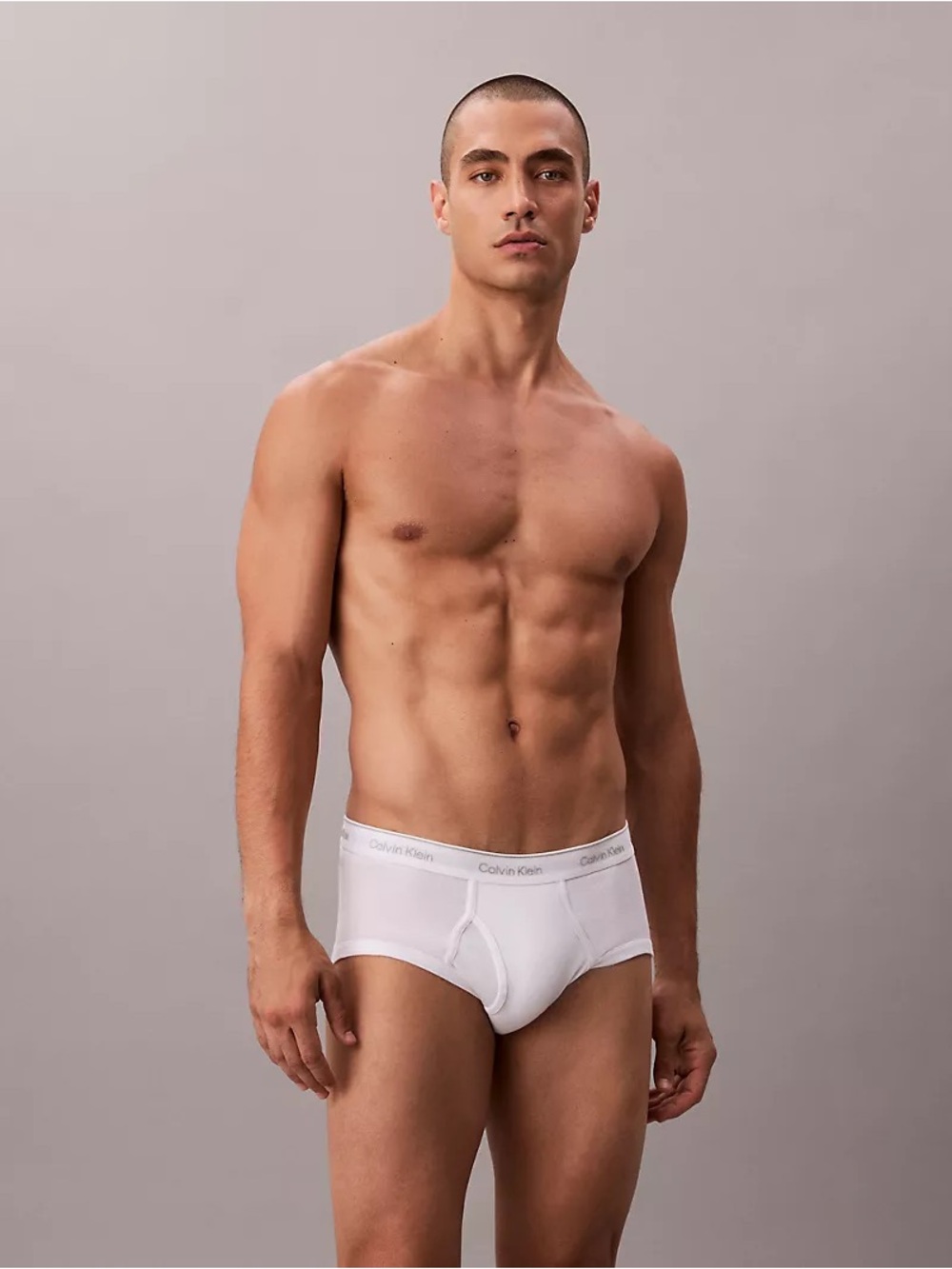 Calvin Klein Cotton Classic Midrise White Briefs NWT Size Small